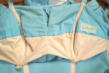 Load image into Gallery viewer, 50s PASTEL BLUE ROSE MARIE REID SCULTURAL SWIMSUIT - M