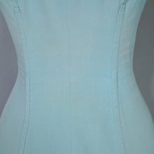 Load image into Gallery viewer, 50s PASTEL BLUE ROSE MARIE REID SCULTURAL SWIMSUIT - M