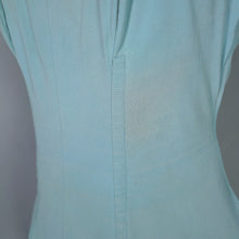 Load image into Gallery viewer, 50s PASTEL BLUE ROSE MARIE REID SCULTURAL SWIMSUIT - M