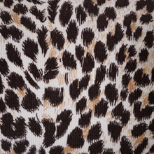 Load image into Gallery viewer, 60s SAMBO FASHIONS LEOPARD ANIMAL PRINT CORDUROY WIGGLE DRESS - XS-S