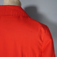 Load image into Gallery viewer, 70s LIGHTWEIGHT BRIGHT RED TRENCH COAT WITH BELT AND DAGGER COLLAR - XS-S