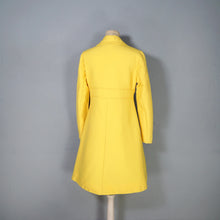 Load image into Gallery viewer, 60s BRIGHEST SUNSHINE YELLOW PURE WOOL MOD MINI COAT - XS-S