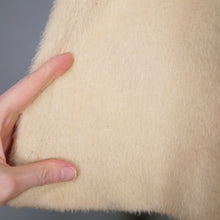 Load image into Gallery viewer, 60S LILLI ANN CREAM FUZZY MOHAIR WOOL SWING COAT WITH HUGE FUR COLLAR - M