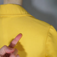 Load image into Gallery viewer, 60s BRIGHEST SUNSHINE YELLOW PURE WOOL MOD MINI COAT - XS-S