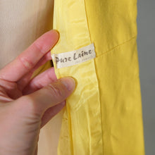 Load image into Gallery viewer, 60s BRIGHEST SUNSHINE YELLOW PURE WOOL MOD MINI COAT - XS-S