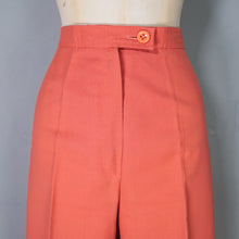 Load image into Gallery viewer, 70s JAEGER DUSKY PINK HIGH WAIST WIDE LEG TROUSERS - S