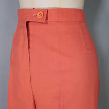 Load image into Gallery viewer, 70s JAEGER DUSKY PINK HIGH WAIST WIDE LEG TROUSERS - S