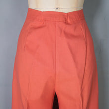 Load image into Gallery viewer, 70s JAEGER DUSKY PINK HIGH WAIST WIDE LEG TROUSERS - S