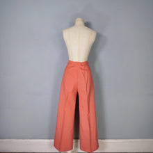 Load image into Gallery viewer, 70s JAEGER DUSKY PINK HIGH WAIST WIDE LEG TROUSERS - S
