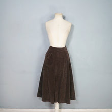 Load image into Gallery viewer, 40s CC41 UTILITY BROWN CORDUROY AND PATTERNED WOOL FITTED SKIRT SUIT - S