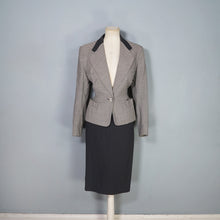 Load image into Gallery viewer, 50s 60s MORNESSA BLACK AND WHITE STRIPED 2 PIECE SKIRT SUIT - XS-S