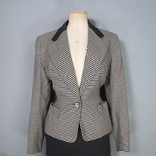 Load image into Gallery viewer, 50s 60s MORNESSA BLACK AND WHITE STRIPED 2 PIECE SKIRT SUIT - XS-S