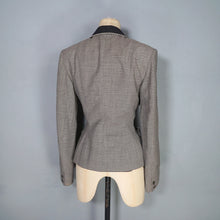 Load image into Gallery viewer, 50s 60s MORNESSA BLACK AND WHITE STRIPED 2 PIECE SKIRT SUIT - XS-S