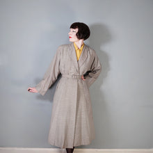 Load image into Gallery viewer, 50s MARLBECK MODEL BELTED BROWN PATTERNED WOOL AUTUMN COAT - S
