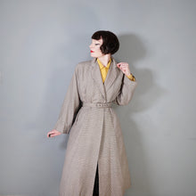 Load image into Gallery viewer, 50s MARLBECK MODEL BELTED BROWN PATTERNED WOOL AUTUMN COAT - S