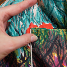 Load image into Gallery viewer, 50s GOR-RAY COLOURFUL BUTTERFLY BORDR PRINT FULL COTTON SKIRT WITH BELT - 25&quot;