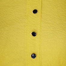 Load image into Gallery viewer, 50s SHEER BRIGHTEST YELLOW FULL SKIRTED DRESS - XS