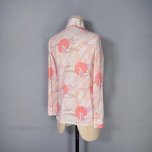 Load image into Gallery viewer, 70s "TRISSI" SOFT PEACH AND PINK ART DECO BATHER NOVELTY SHIRT - S