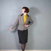Load image into Gallery viewer, 50s 60s MORNESSA BLACK AND WHITE STRIPED 2 PIECE SKIRT SUIT - XS-S