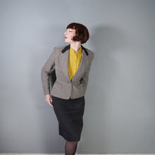 Load image into Gallery viewer, 50s 60s MORNESSA BLACK AND WHITE STRIPED 2 PIECE SKIRT SUIT - XS-S