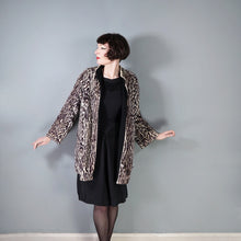 Load image into Gallery viewer, 50s REVERSIBLE LEOPARD PRINT AND BLACK SWING COAT - M