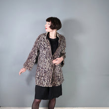 Load image into Gallery viewer, 50s REVERSIBLE LEOPARD PRINT AND BLACK SWING COAT - M