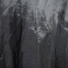 Load image into Gallery viewer, 60s 70s CLOBBER / JEFF BANKS GOTHIC BLACK CHENILLE MAXI COAT WITH CAPE SHOULDER - XS