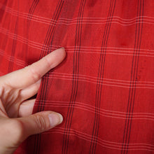 Load image into Gallery viewer, 50s HORROCKSES FASHIONS RED BLACK PLAID CHECK FULL SKIRT DRESS - XS