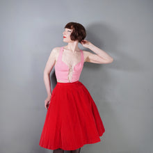 Load image into Gallery viewer, 80s does 50s BRIDGET OF STRAWBERRY STUDIO PINK LACE UP CORSET SUN TOP - XS-S