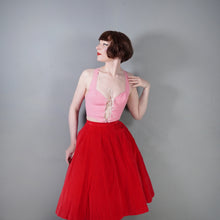 Load image into Gallery viewer, 80s does 50s BRIDGET OF STRAWBERRY STUDIO PINK LACE UP CORSET SUN TOP - XS-S