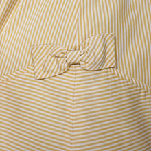 Load image into Gallery viewer, 50s 60s "GERTIE" YELLOW STRIPE COTTON DAY DRESS - S
