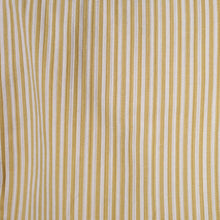 Load image into Gallery viewer, 50s 60s "GERTIE" YELLOW STRIPE COTTON DAY DRESS - S