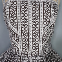 Load image into Gallery viewer, 50s HORROCKSES FASHIONS BLACK AND WHITE SUN DRESS AND BOLERO - S