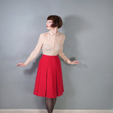 Load image into Gallery viewer, 60s HARELLA BOLD RED AND BLACK SKIRT AND JACKET SUIT SET - M
