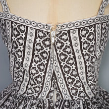 Load image into Gallery viewer, 50s HORROCKSES FASHIONS BLACK AND WHITE SUN DRESS AND BOLERO - S