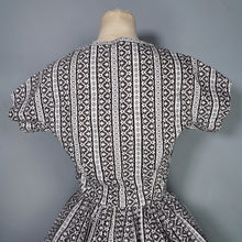 Load image into Gallery viewer, 50s HORROCKSES FASHIONS BLACK AND WHITE SUN DRESS AND BOLERO - S