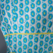 Load image into Gallery viewer, 50S HORROCKSES FASHIONS BLUE AND YELLOW FLORAL FULL SKIRTED DRESS - S