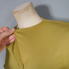 Load image into Gallery viewer, 40s SLINKY LIGHT GREEN RAYON JERSEY MAXI DRESS WITH GOLD STUDS - XS-S