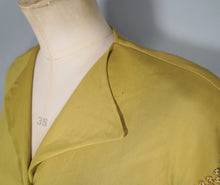 Load image into Gallery viewer, 40s SLINKY LIGHT GREEN RAYON JERSEY MAXI DRESS WITH GOLD STUDS - XS-S