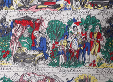 Load image into Gallery viewer, 50s 60s WERTHER / FAUST / TRISTAN AND ISOLDE NOVELTY PRINT FULL SKIRT - 28&quot;