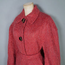 Load image into Gallery viewer, 80s ANDREW STEWART DUSKY PINK FUZZY MOHAIR AND WOOL CAPE COAT - S-M