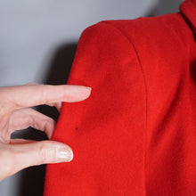 Load image into Gallery viewer, 50s TRYLON RED SHORT OPEN CUT SWING WOOL JACKET - M