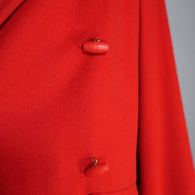 Load image into Gallery viewer, 50s TRYLON RED SHORT OPEN CUT SWING WOOL JACKET - M
