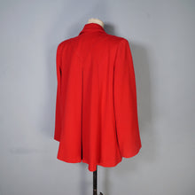 Load image into Gallery viewer, 50s TRYLON RED SHORT OPEN CUT SWING WOOL JACKET - M