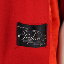 Load image into Gallery viewer, 50s TRYLON RED SHORT OPEN CUT SWING WOOL JACKET - M