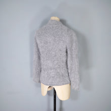 Load image into Gallery viewer, FLUFFY LIGHT GREY ANGORA JUMPER / SWEATER - S-M
