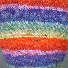 Load image into Gallery viewer, COLOURFUL HANDKNITTED RAINBOW STRIPE SOFT TANK TOP - M