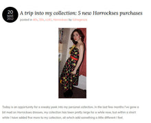 Load image into Gallery viewer, 50s UNLABELED HORROCKSES STRAPLESS FULL SKIRT DRESS WITH COLOURFUL FLORAL PRINT - XS
