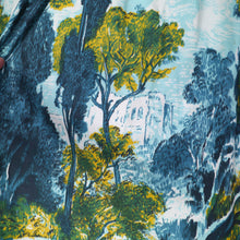 Load image into Gallery viewer, 50s NOVELTY SCENIC LANDSCAPE TREE BORDER PRINT FULL SKIRT - 27&quot;