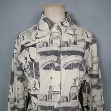 Load image into Gallery viewer, 70s NOVELTY SHIRT IN SUITED MAN PRINT - M